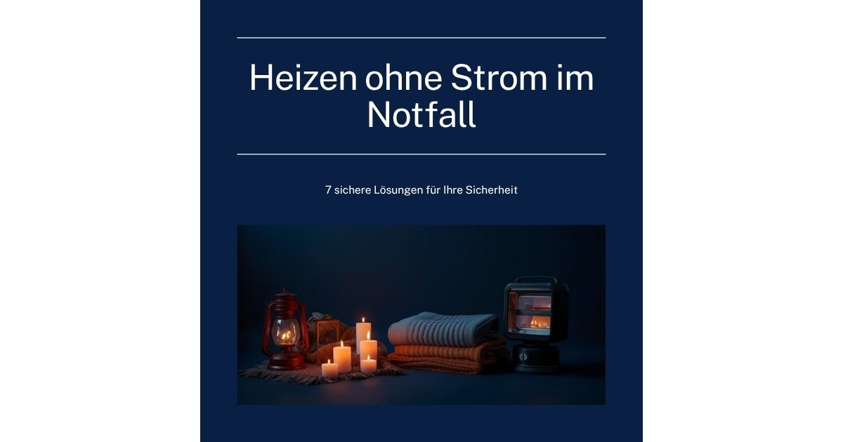 Heizen ohne Strom im Notfall – 7 sichere Lösungen für den Blackout