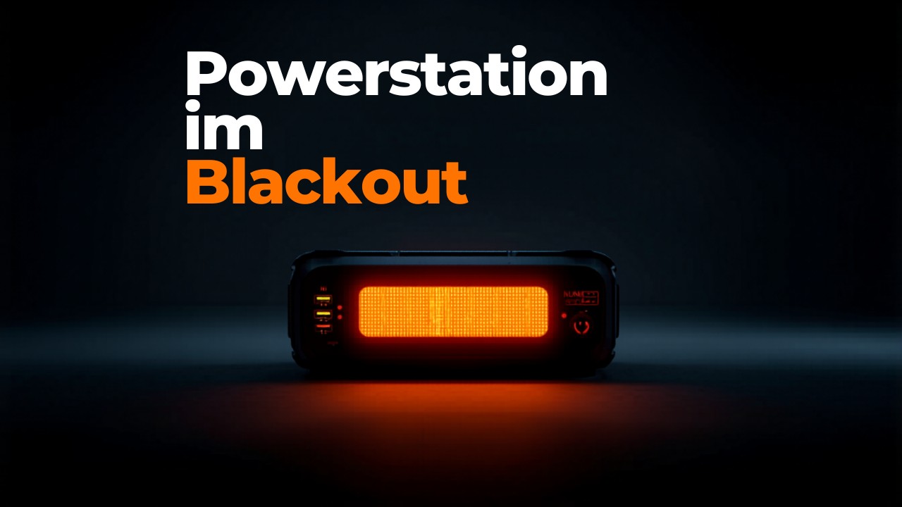 Powerstation für den Blackout — tragbare Akku-Kraftstation mit LED-Anzeige